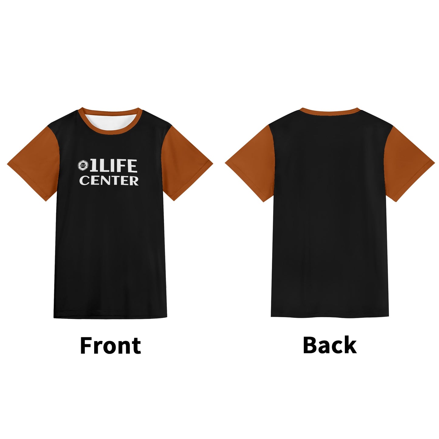 Adult Short Sleeve Tshirt (Black and Brown)