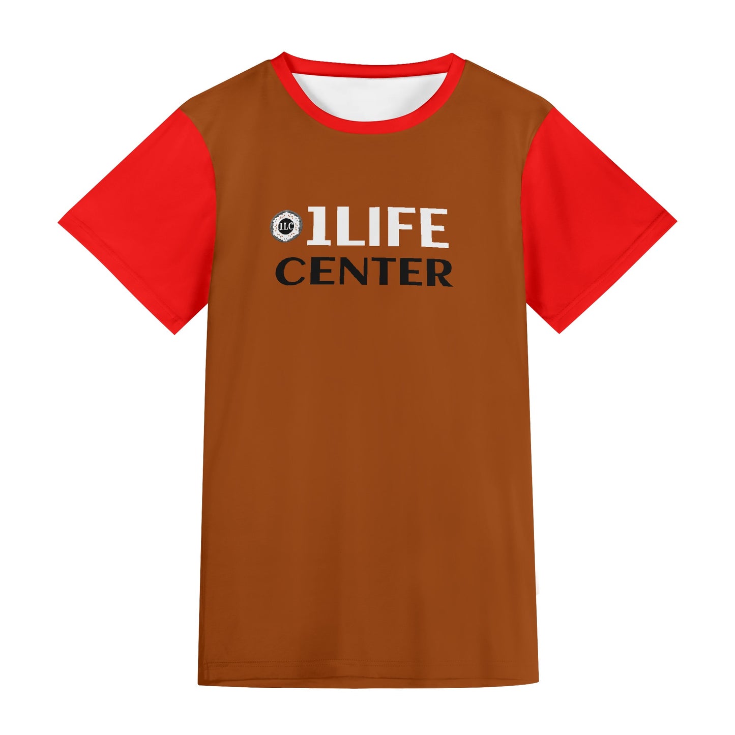 Adult Short Sleeve Tshirt (Brown and Red)