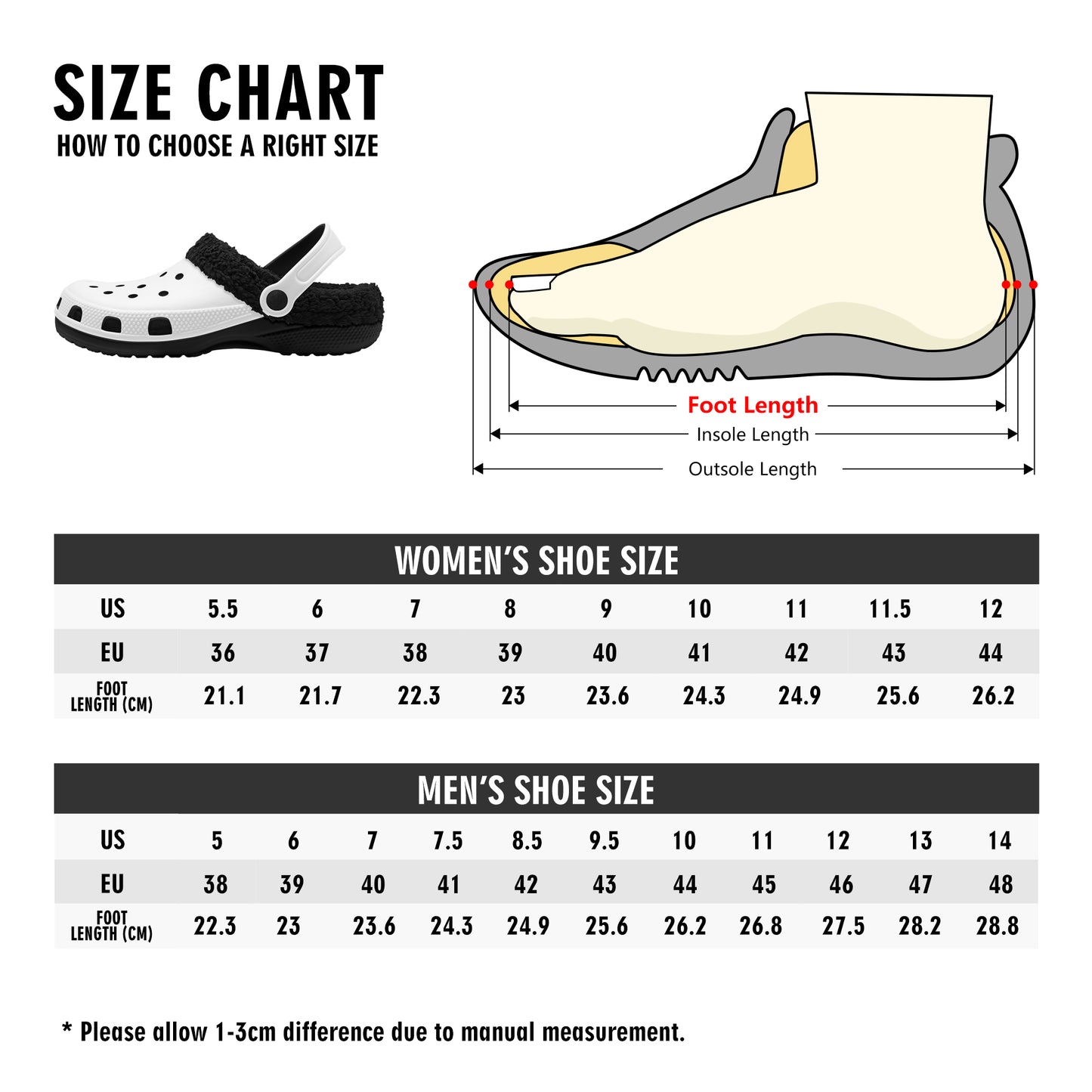 Adults Black Fur Interior Clogs (Aqua)