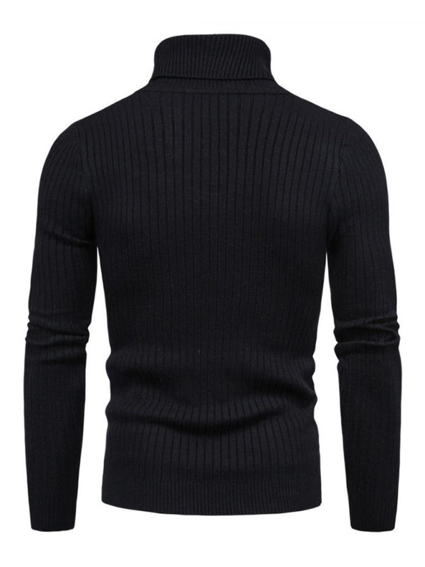 Men's knitted sweater cross-border turtleneck slim fit bottoming sweater