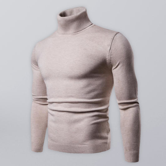 Lapel collar all-match wool men's thick bottoming knitted sweater