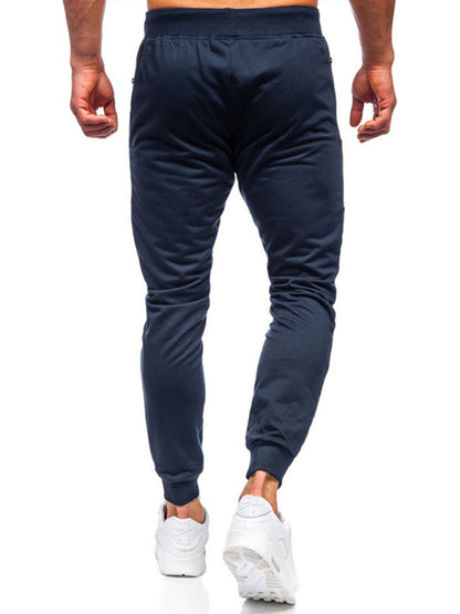 Men's Sweatpants Contrasting Color Pocket Straight Casual Pants