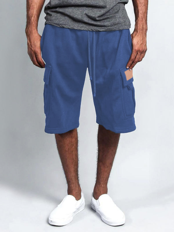 New style five-point pants casual multi-pocket loose straight-leg cargo shorts