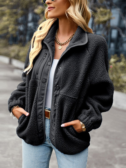 Women's Zipper Long -Sleeved Wild Leisure Jacket