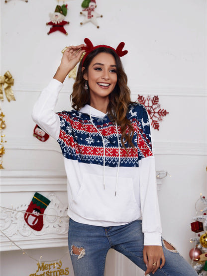 Women's Christmas knitted long-sleeved tops