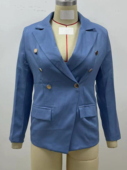 Temperament  cross-border long sleeved small suit jacket women's versatile