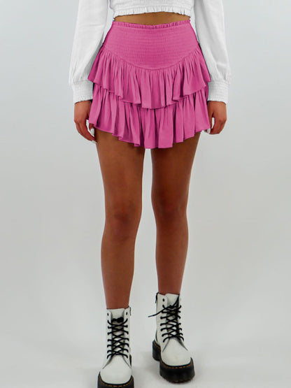 Women's Casual Fashion All-Match Cake Short Skirt