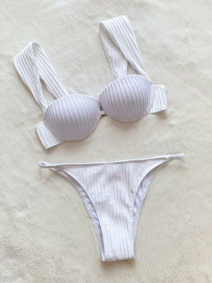 Women's Beach Vacation Sexy Suspender Two-piece Bikini