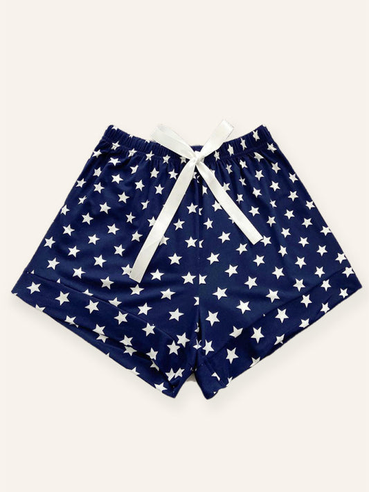 Women's Knitted Casual Comfort Star Short Pajama Pants