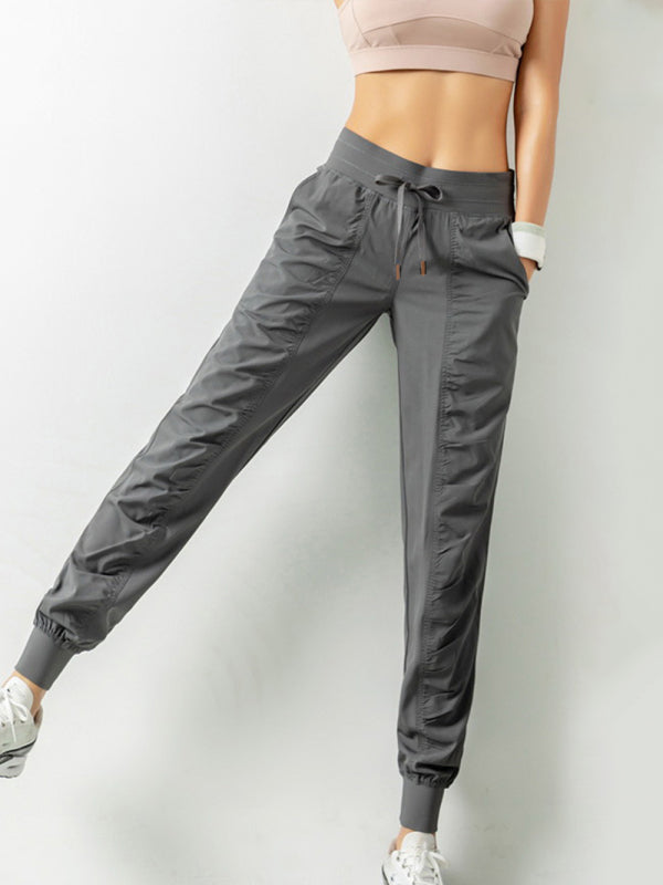 Women's quick dry loose running trousers