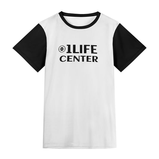 Adult Short Sleeve Tshirt (White and Black)