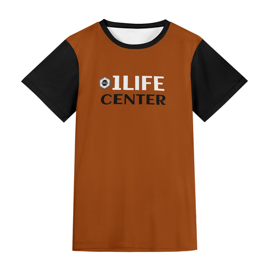 Adult Short Sleeve Tshirt (Brown and Black)