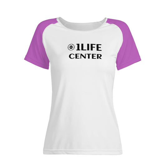 Women Snug T-shirt (White and Pink)