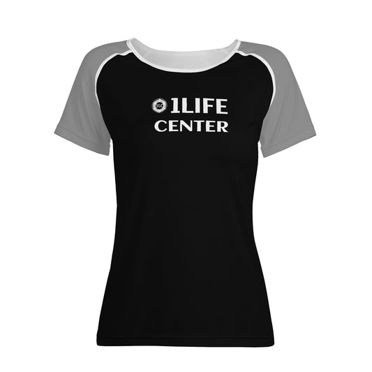 Women Snug T-shirt (Black and Grey)