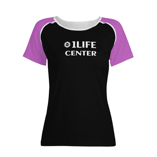 Women Snug T-shirt (Black and Pink)