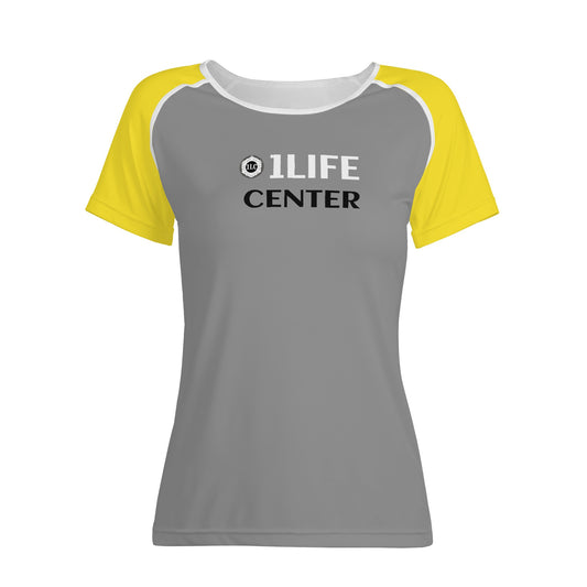 Women Snug T-shirt (Grey and Yellow)