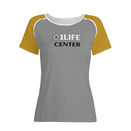 Women Snug T-shirt (Grey and Gold)