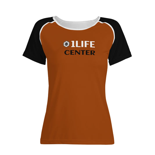 Women Snug T-shirt (Brown and Black)