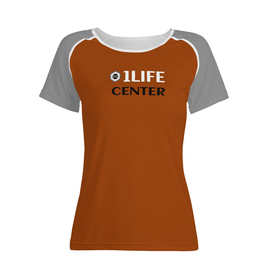 Women Snug T-shirt (Brown and Grey)