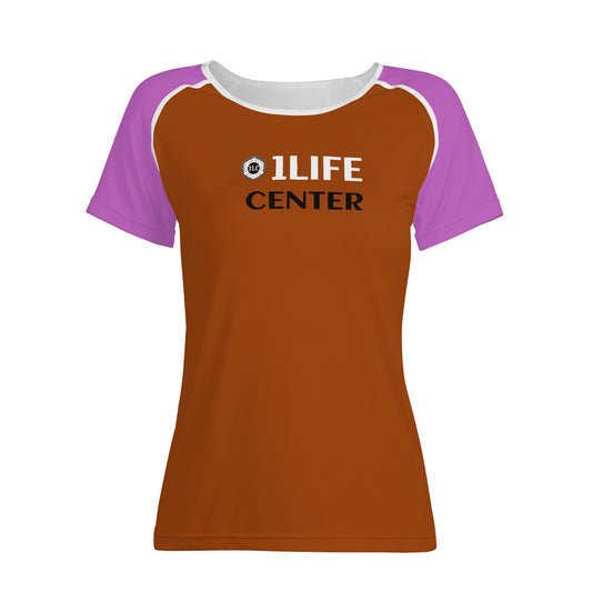 Women Snug T-shirt (Brown and Pink)