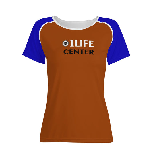 Women Snug T-shirt (Brown and Blue)