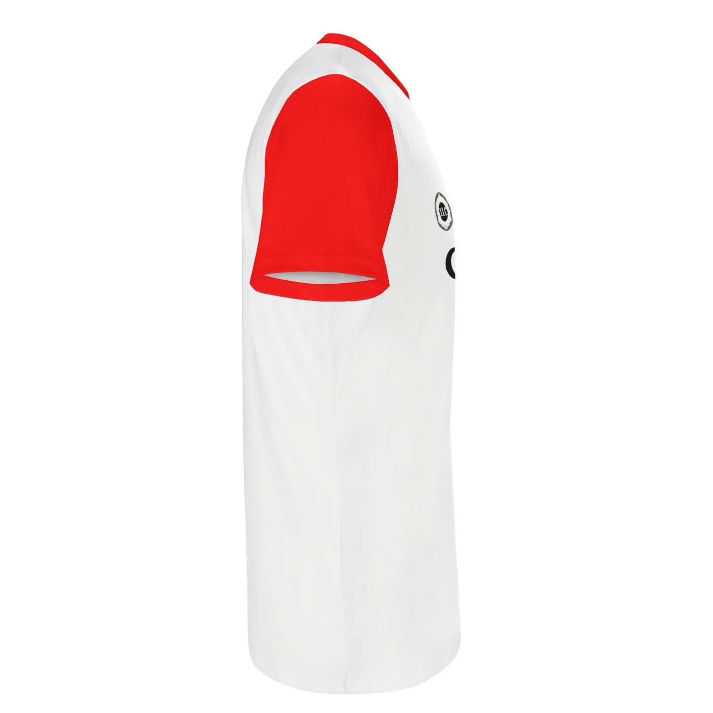 Adult Short Sleeve Tshirt (White and Red)