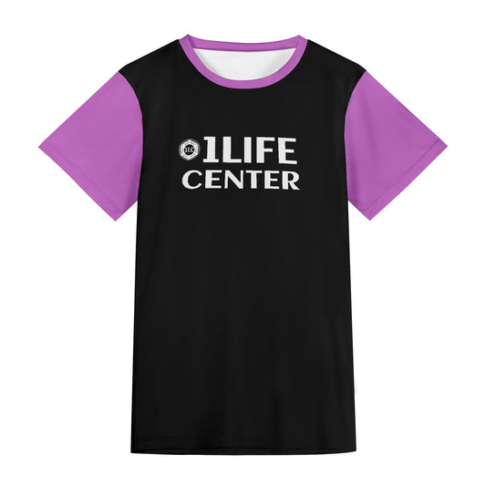 Adult Short Sleeve Tshirt (Black and Pink)