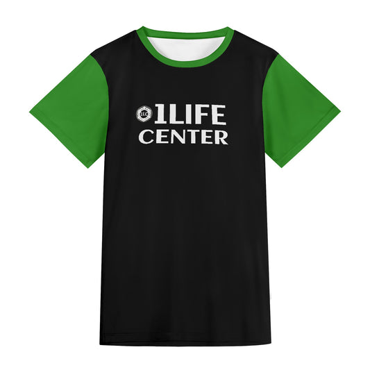 Adult Short Sleeve Tshirt (Black and Green)