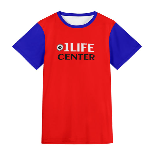 Adult Short Sleeve Tshirt (Red and Black)