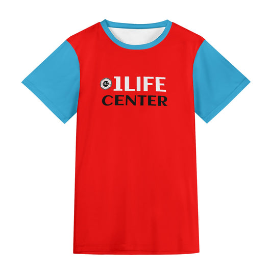 Adult Short Sleeve Tshirt (Red and Black)