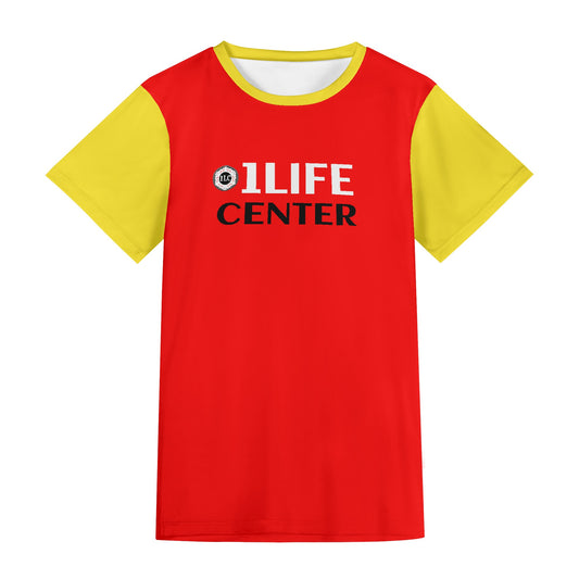 Adult Short Sleeve Tshirt (Red and Black)