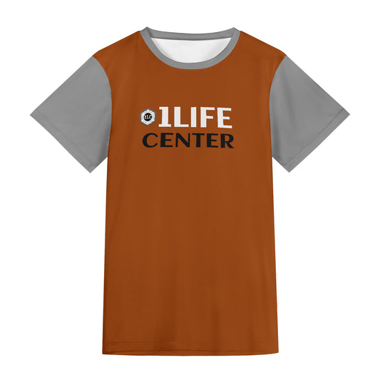 Adult Short Sleeve Tshirt (Brown and Grey)