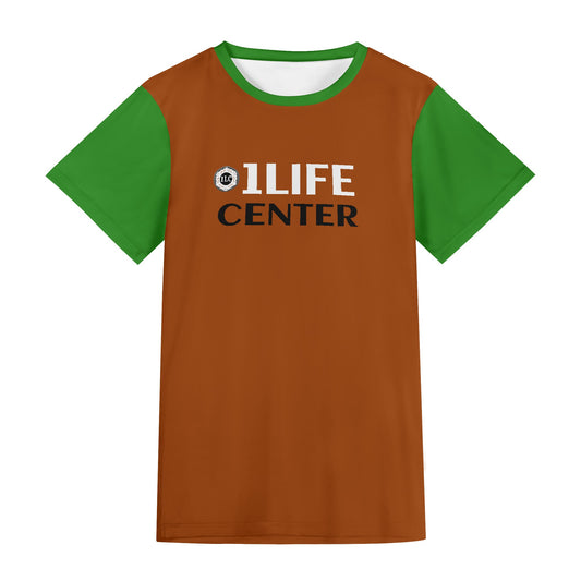 Adult Short Sleeve Tshirt (Brown and Green)