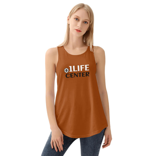 Women Loose Tank Top (Brown)