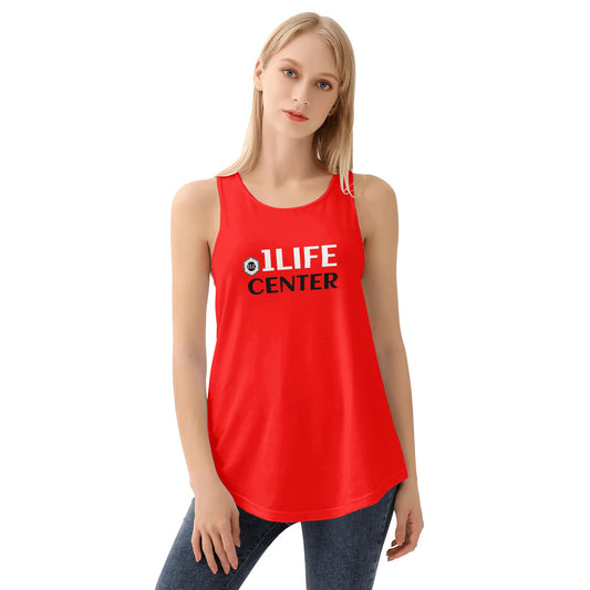Women Loose Tank Top (Red)