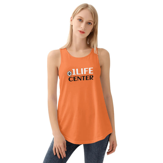 Women Loose Tank Top (Orange)