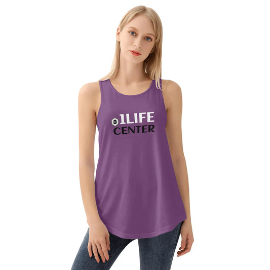 Women Loose Tank Top (Purple)