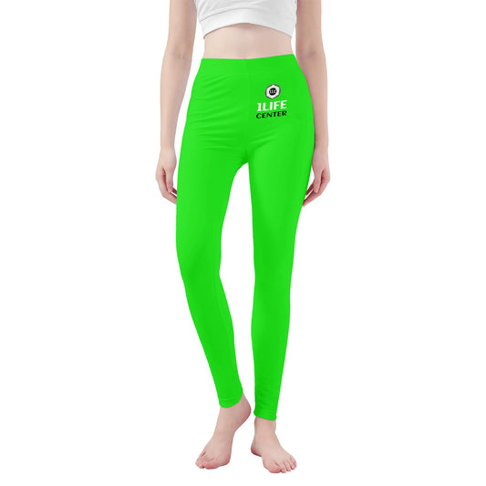 Women Long Soft Fitness Leggings (Lime)