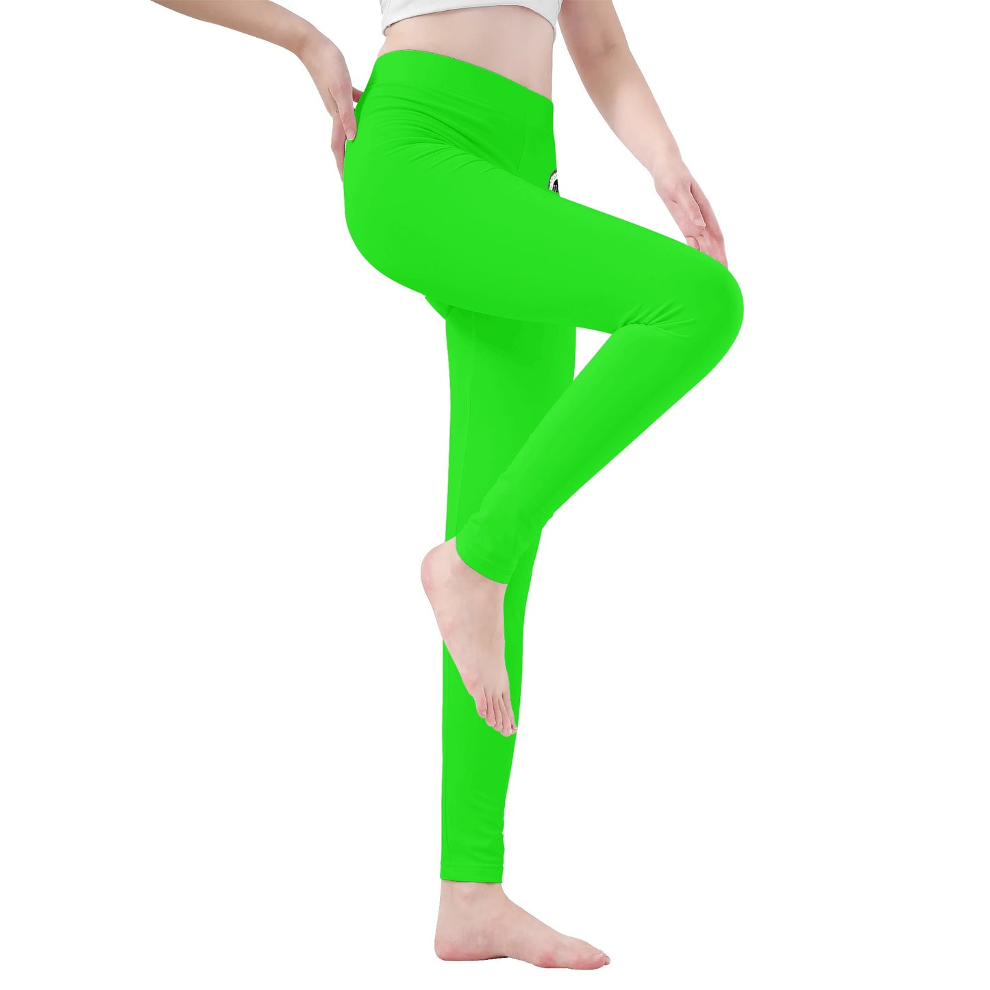 Women Long Soft Fitness Leggings (Lime)