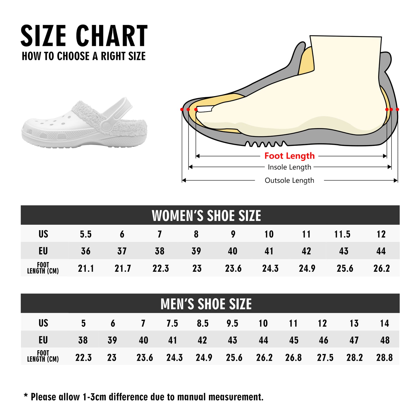 Adults White Fur Interior Clogs (Lime)