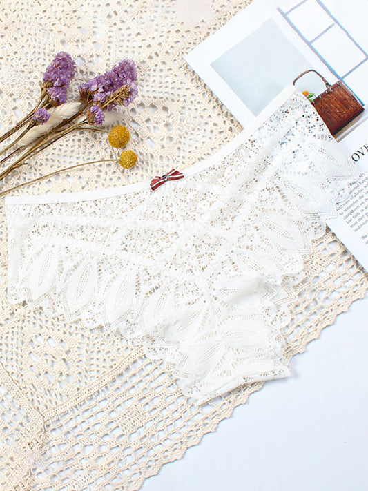 Women's Lace Cross Strap Comfortable Briefs