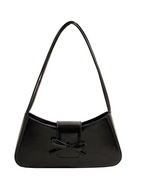 Bowknot underarm shoulder bag small square handbag