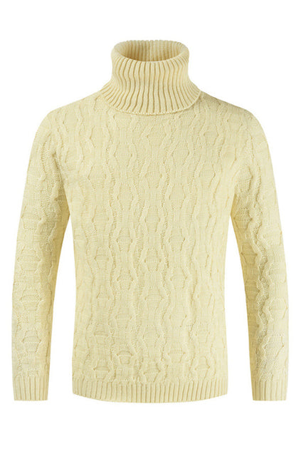 Men's Fashion Versatile Knit Turtleneck Sweater