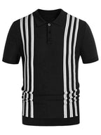 Men's Self Design Business Polo Shirt
