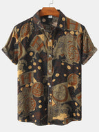 Men's Floral Short Sleeve Shirts Youth Men's Men's Shirts