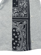 New men's high street multi-line hip-hop breasted sports cashew flower wide-leg casual trousers