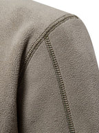 New men's polar fleece sweatshirt stand collar half zipper long sleeve sweatshirt