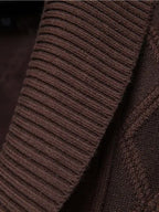 Men's Fashion Self Design Knit Cardigan