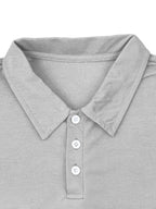 Men's lapel short -sleeved shorts two -piece sports casual set