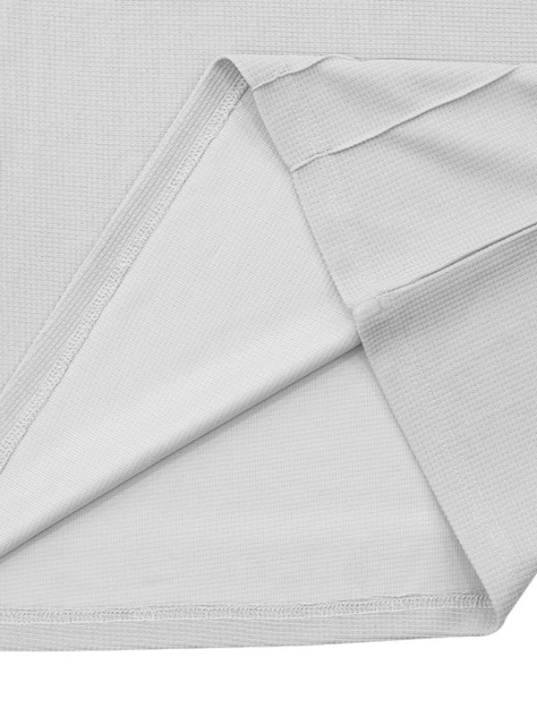 Men's new casual solid color shorts short sleeve suit